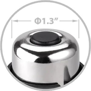 BONMIXC Bike Bell Brass Mini, Clearer Louder Longer Sustained Purer Tone Silver - brass dome