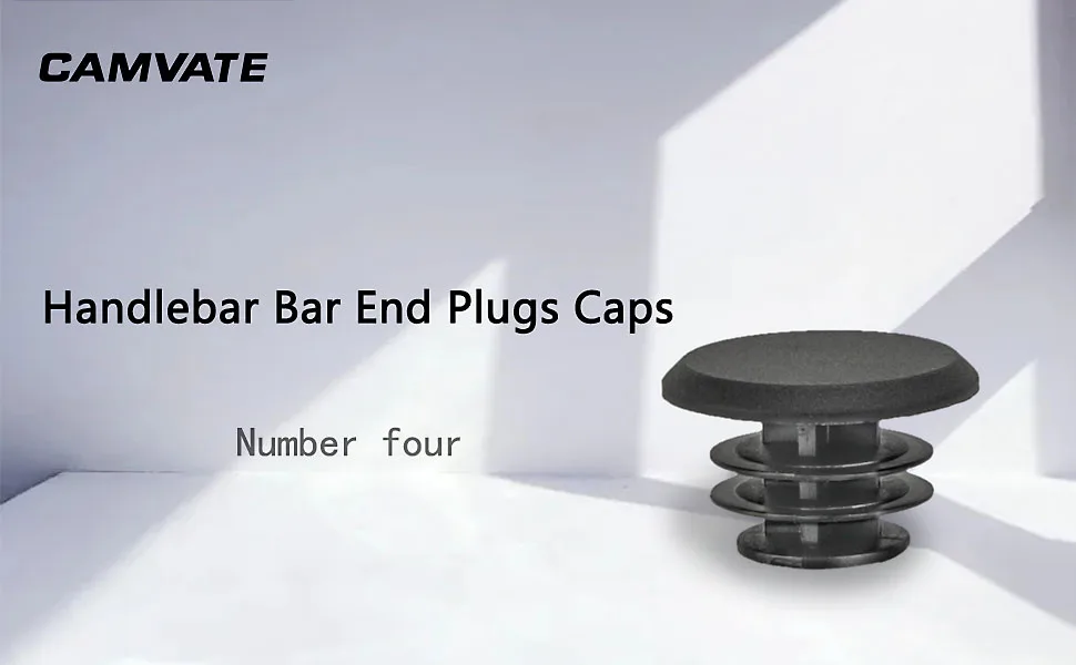 CAMVATE 4 Pieces Handlebar Bar End Plugs Caps ATB MTB Bungs for Bike Bicycle Cycle Camera Grip - 1341 - C1341-1