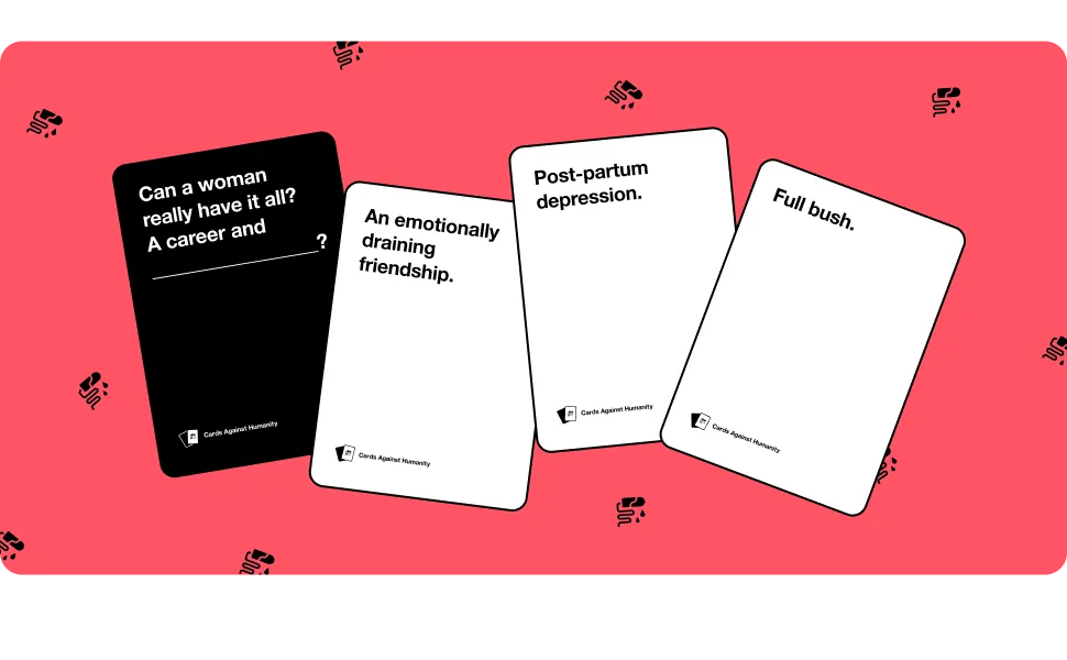 Cards Against Humanity: Period Pack - Period Pack Sample Cards