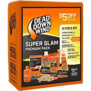 Dead Down Wind Odorless & Unscented Wash Towels (25 Count) - dead down wind hunting scent elimination field spray unscented detergent cover odor odors