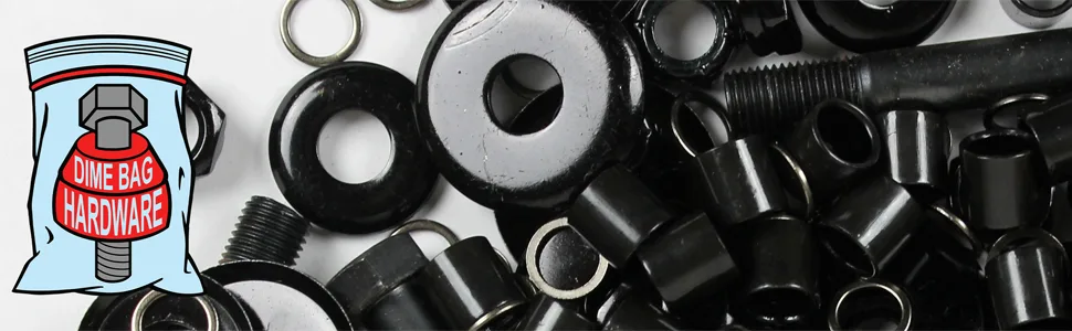 4 Axle Nuts for Skateboard Longboard Trucks - Full Set of Dimebag Truck Lock Nuts 5/16 (Standard) - Dime Bag Skateboard Hardware