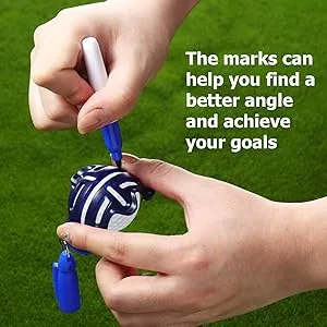 8 Pack Precision Golf Ball Marker, Upgrade Golf Accessories, 4 Golf Ball Marking Stencils and 4 Colors Golf Ball Markers, Golf Ball Line Marker Tool, Golf Ball Alignment and Identification Tool - golf ball marker