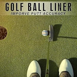 8 Pack Precision Golf Ball Marker, Upgrade Golf Accessories, 4 Golf Ball Marking Stencils and 4 Colors Golf Ball Markers, Golf Ball Line Marker Tool, Golf Ball Alignment and Identification Tool - golf ball marker
