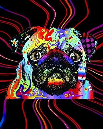 Enjoy It Dean Russo Pit Bull Car Stickers 2 Pack, Outdoor Rated Vinyl Sticker Decals for Windows, Bumpers, Laptops or Crafts - pug sticker alt