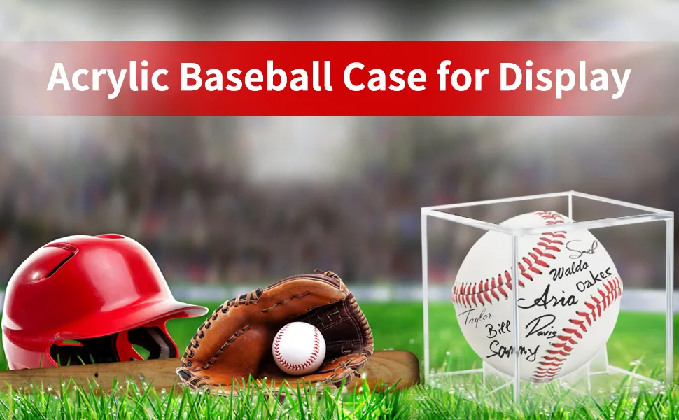 Acrylic Baseball Case for Display, UV Protected Baseball Display Cube, Autographed Baseball Clear Display Case, Baseball Display Case for Memorabilia Baseball (1) - Acrylic Baseball Case for Display