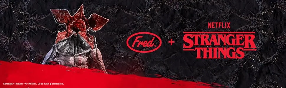 Genuine Fred Stranger Things, Bumper Magnet, Hawkins is for Hunters, Multicolored - Stranger Things and Fred Collaboration Image with Demogorgon