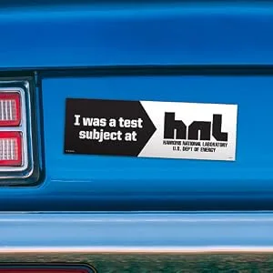Genuine Fred Stranger Things, Bumper Magnet, Hawkins is for Hunters, Multicolored - Stranger Things bumper magnet - Hawkins National Laboratory