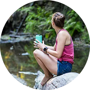 GiiVEN 20 oz. Tumbler Lava Red - GiiVEN empowered by MiiR stainless steel coffee tea tumbler press-fit slider lid spill-proof