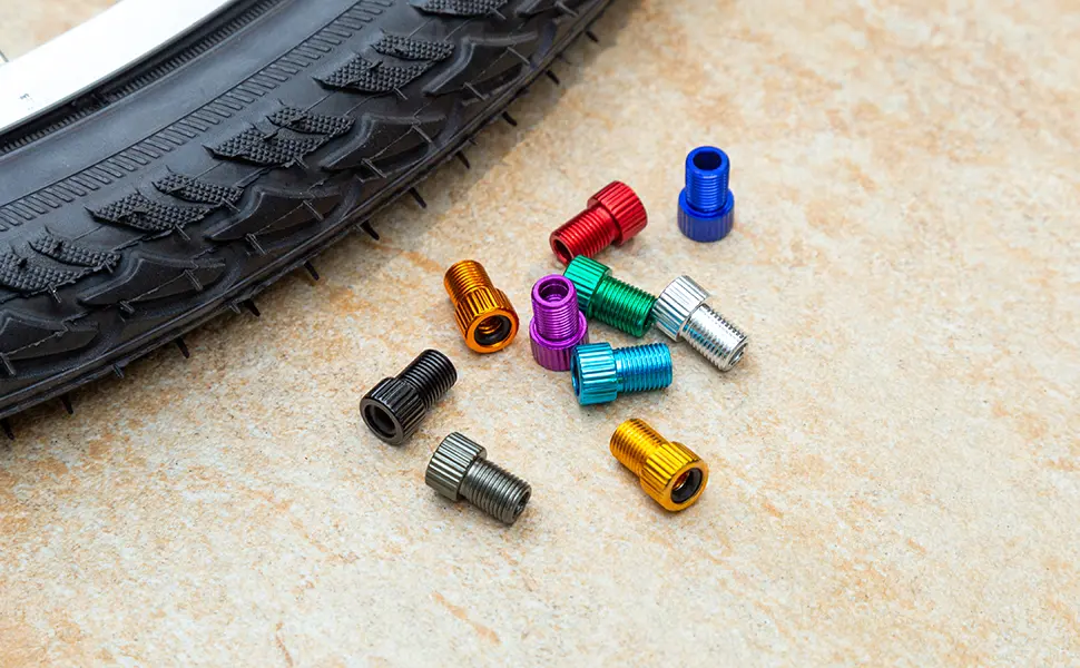 HZJD Presta Valve Adapter, Convert Presta to Schrader Adaptor for Bike, Inflate Tire Using Standard Pump or Air Compressor(10PCS) - Presta Valve Adaptors