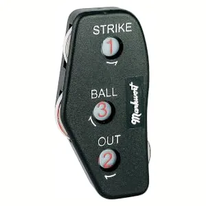 Markwort Plastic 3-Dial Umpire Indicator (Oversized) Black - Oversized indicator