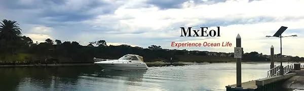 Mxeol Bimini Top Fittings Eye End Caps External Black Nylon Pair - mxeol marine