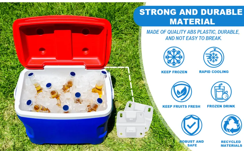 Cooler Replacement Plastic Hinges and Screws Set, Compatible with Coleman Coolers, Set of 2 - Cooler Hinges