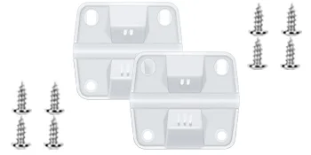 Cooler Replacement Plastic Hinges and Screws Set, Compatible with Coleman Coolers, Set of 2 - Cooler Replacement Plastic Hinges