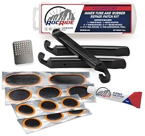 RocRide 16-PC Inner Tube Patch Bicycle Repair Kit. Also for Inflatable Dinghies, ATVs, BMX and Motorcycles. - product information 4
