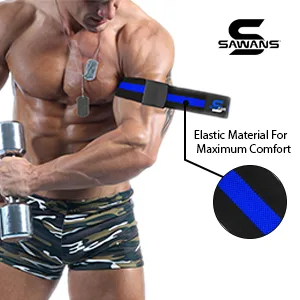 SAWANS Exercise Obstruction Bands Blood Flow Resistance Bands Fitness Specially Muscle Growth Designed Pairs - Arm lifts
