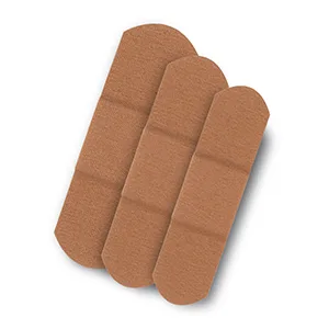 Amazon Brand - Solimo Flexible Fabric Adhesive Bandages, Assorted Sizes, 100 Count - flexible fabric assorted