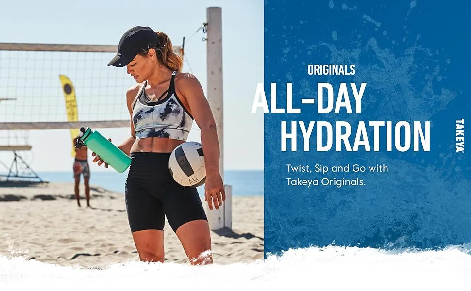 Takeya Bottle Replacement Spout Lid, Ocean, Blueberry Originals Ocean Blueberry - all-day hydration