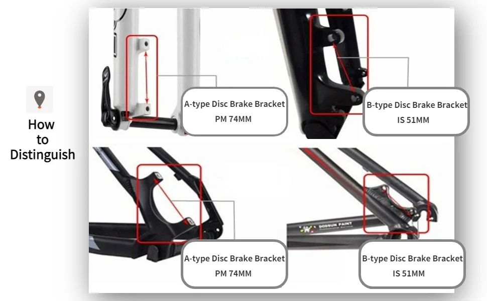 VGEBY1 Bike Disc Brake Bracket, Ultralight Bicycle Disc Brake Bracket Mount Adapter for 140/160/180/203mm Rotor DS-05 - product information 9