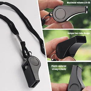 XXINMOH Whistle with Lanyard for Coaches, Referees, Training, Outdoor Camping Accessories,Dog Whistle, Emergency Survival. Red Black - Whistle Easy to use