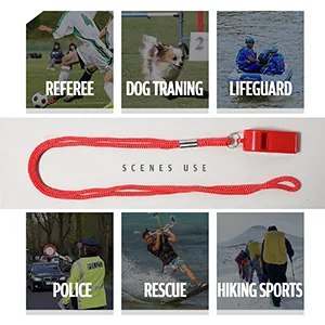 XXINMOH Whistle with Lanyard for Coaches, Referees, Training, Outdoor Camping Accessories,Dog Whistle, Emergency Survival. Red Black - Whistle widely used