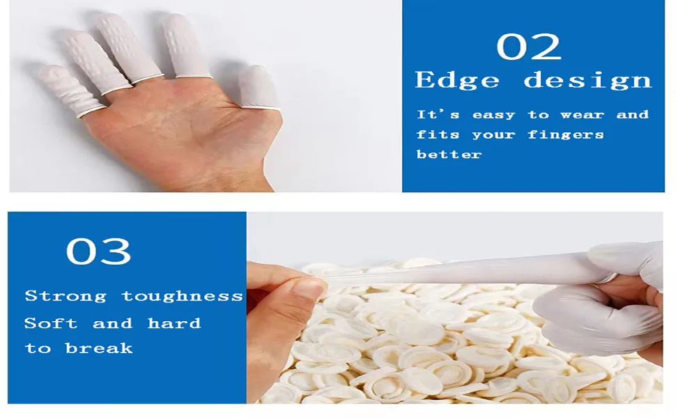 Zfyoung Pack of 340 Disposable Latex Finger Cots Medium (pack of 340) - product information 3
