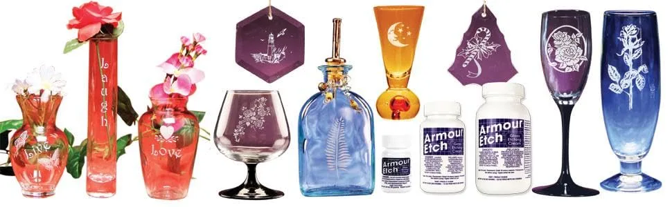 Armour Rub N Etch Stencil, Fancy Hearts - product information 3