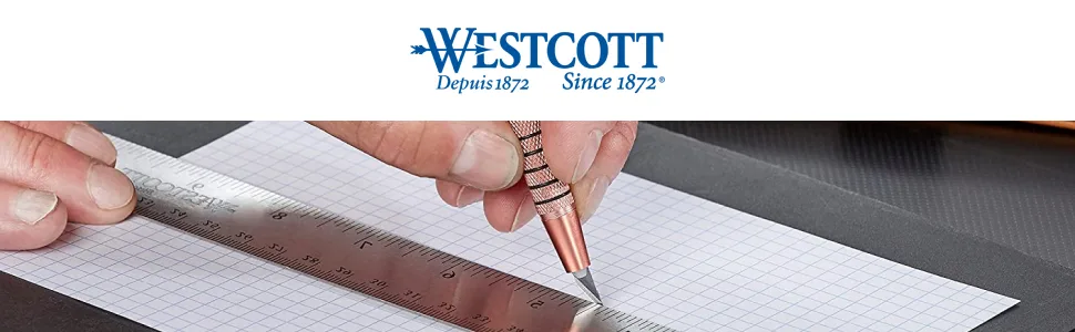 Westcott 17318 CarboTitanium Fine-Point Hobby Knife Blade Cartridges, 3 Pack Standard Cartridge - westcott