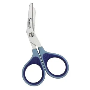 PhysiciansCare by First Aid Only 90294 Titanium Non-Stick First Aid Bandage Scissors, 4" Bent, Blue Shear - product information 1