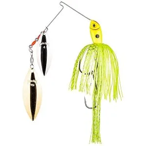 Strike King Potbelly Spinner Bait White 3/8oz - Spinnerbait