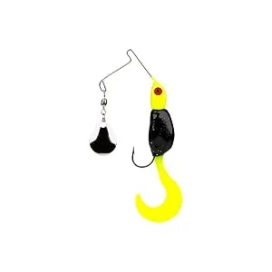 Strike King Mr. Crappie Spin Baby Spinnerbait 1/8oz Tuxedo Black - Spin Baby Spinnerbait