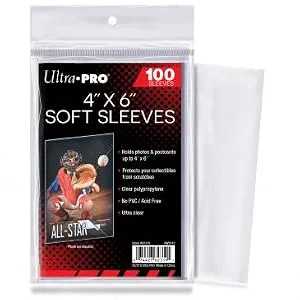 Ultra Pro 4" x 6" Soft Sleeves (100) - product information 1