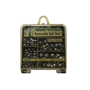 Water Gremlin Removable Split Shot Pro Pack, 48ea/BB, 36ea/3/0, 16ea/7, 12ea/5, 12ea/4, Multi - product information 1