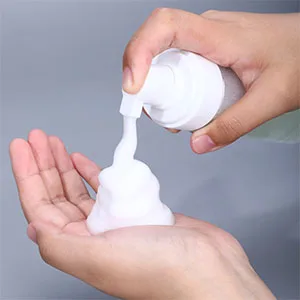 Foaming Dispenser Bottle - Beoncall 2Pcs Transparent Empty Spray Bottles Plastic Foam Pump Bottle Travel Soap Bottle Portable Foam Bottle (200ml) - push