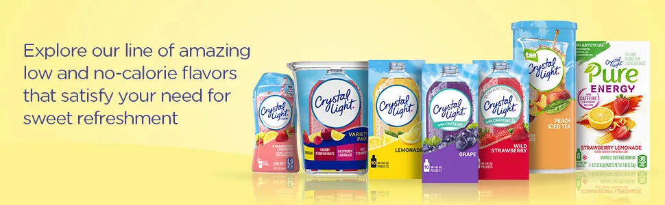 Crystal Light Liquid Strawberry Pineapple Refresh Drink Mix with Caffeine, 1.62 fl oz Bottle Energy Strawberry Pineapple Refresh - Explore our line of amazing low and no-calorie flavors that satisfy your need for sweet refreshment