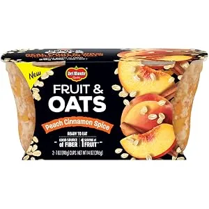 Del Monte FRUIT & OATS Apple Cinnamon FRUIT CUP Snacks, 2 Pack, 7 oz - fruit and oats