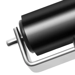 Aipaide 2 Pcs Rubber Glue Roller for Construction Tools, Printmaking, Ink Paint Block Stamping Brayers 3.8 and 2.2 Inch, Black Original Version - roller