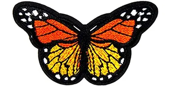 60pcs Butterfly Iron on Patches, 2 Size Embroidered Sew Applique Repair Patch - butterfly patches