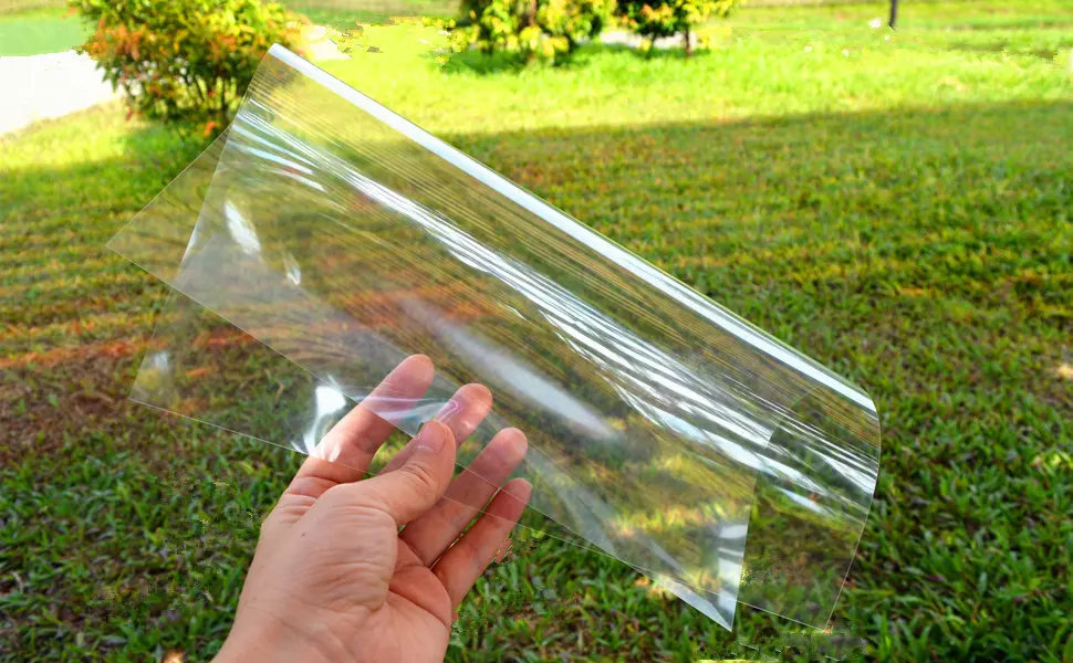 BANLTRE 12 Pieces 6 mil Blank Template Material Stencils Mylar for Cutting Paper Clear Transparency Sheet 12  12 inch (12-6 mil) - Blank stencil Mylar sheet