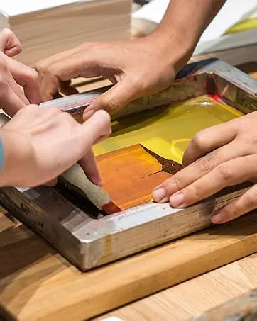 Caydo 2 Pieces 2 Sizes Screen Printing Squeegee, 75 Durometer Wooden Ink Scraper for Screen Printing, 9.4 and 5.9 inch - Caydo 3 Pieces 3 Sizes Screen Printing Squeegee