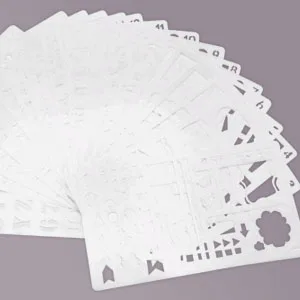 30 PCS Journal Stencils, Planner Stencils for Bullet Dot Journal Notebook Diary Scrapbook Drawing Template Dot Journal Stencil 4x7 Inch - journal stencils