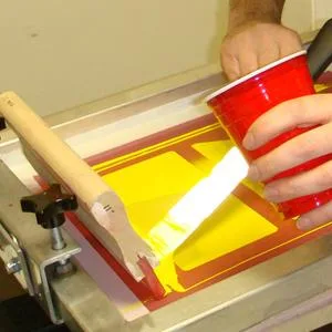 Screen Printing Squeegee for Screen Print Ink Scraper, 75 Durometer Wooden 9.4 inch 9.4inch - Silk screen scraper