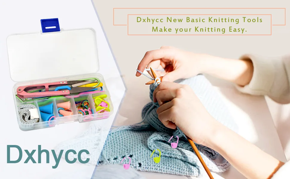 Dxhycc New Basic Knitting Tools Accessories Supplies with Case Knit Kit Lots - product information 1