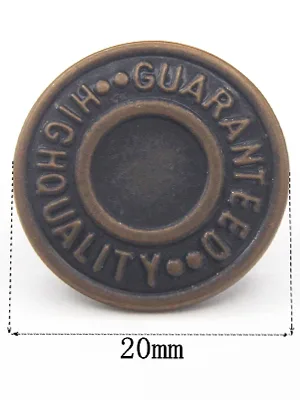 20mm Replacement Jean Buttons 12 Sets Combo Copper Tack Buttons - pants button replacement