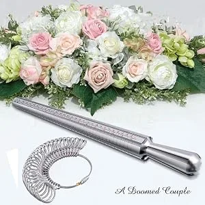 Ring Sizer Measuring Tool Set Metal Ring Sizers Stainless Steel Ring Gauges Finger Sizer & Ring Mandrel Aluminuml (Size 1-13), 27 Pcs (Ring Sizer Set) Metal Ring Sizer Set - Ring Sizer Measuring Tool Set