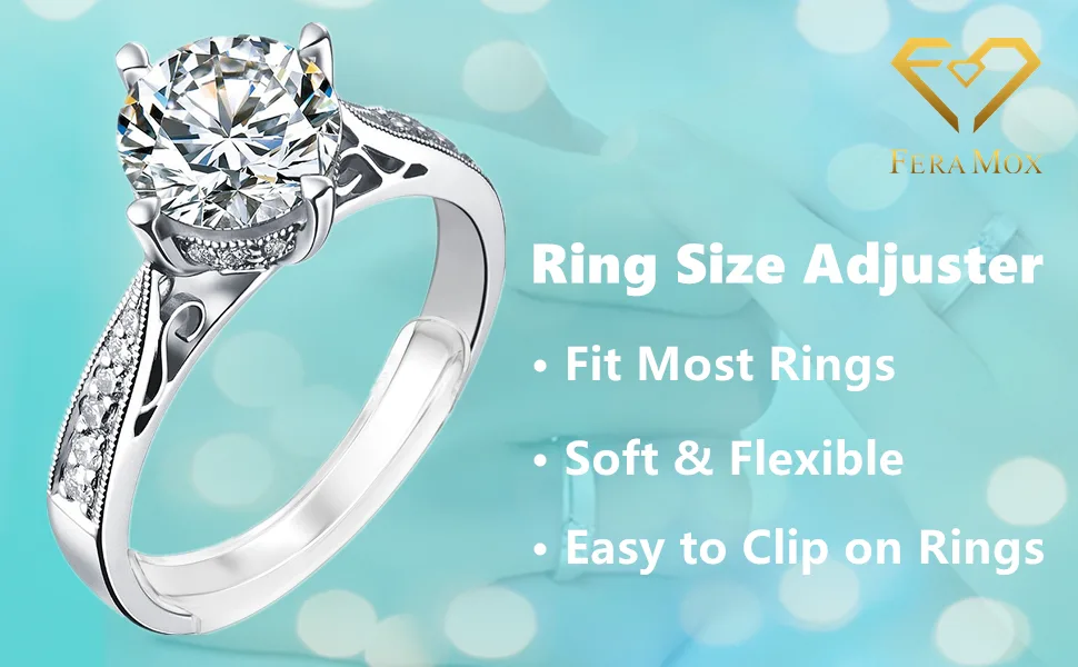 Invisible Ring Size Adjuster for Loose Rings Ring Adjuster Fit Any Rings, Assorted Sizes of Ring Sizer - ring size adjuster
