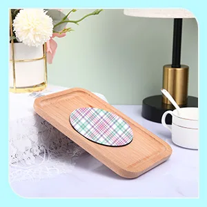 Round Sublimation Blank Coasters Circle Sublimation Blank Cup Mat Sublimation Heat Transfer Rubber Coaster Heat Press Cup Coaster Blank, 4 Inches (16 Pieces) - product information 5