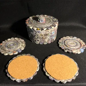 Self-Adhesive Cork Circle 40 PCS 4 Inch Diameter Cork Mats Cork Backing Sheets with Strong Adhesive-Backed for Coasters Wall Decor and DIY Crafts Round - product information 11