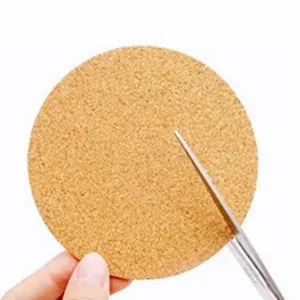 Self-Adhesive Cork Circle 40 PCS 4 Inch Diameter Cork Mats Cork Backing Sheets with Strong Adhesive-Backed for Coasters Wall Decor and DIY Crafts Round - product information 4