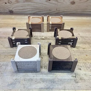 Self-Adhesive Cork Circle 40 PCS 4 Inch Diameter Cork Mats Cork Backing Sheets with Strong Adhesive-Backed for Coasters Wall Decor and DIY Crafts Round - product information 7