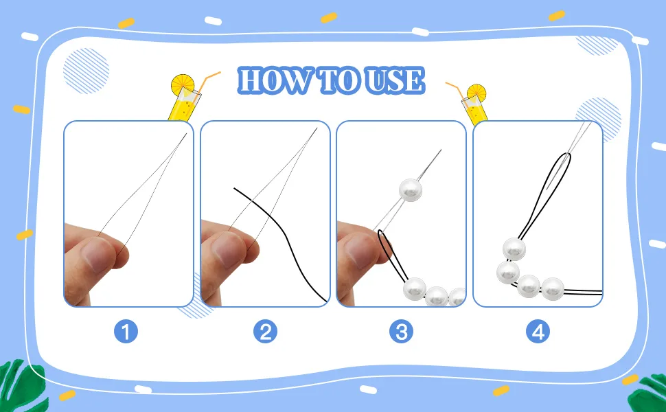 12pcs Seed Beads Needles Beading Embroidery Needles Big Eye Collapsible Beading Needles with Bottle for Jewelry Making - product information 4